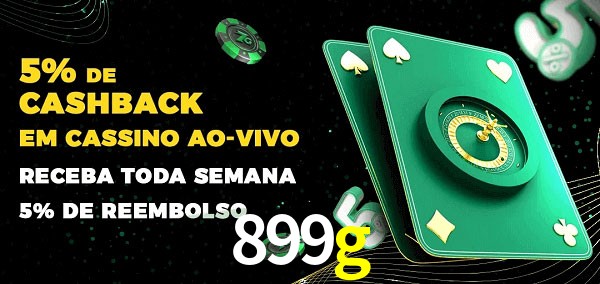 Promoções do cassino ao Vivo 899g